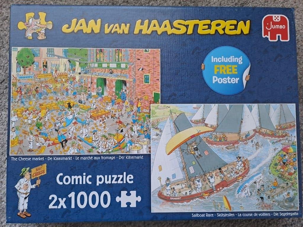 Van haasteren  meerdere puzzels zie beschrijving, Hobby en Vrije tijd, Denksport en Puzzels, Ophalen, Meer dan 1500 stukjes, Gebruikt
