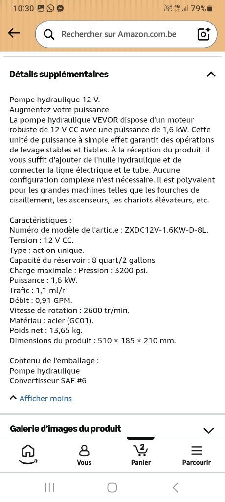 Groupe hydraulique remorque, Autos : Divers, Remorques, Enlèvement, Neuf
