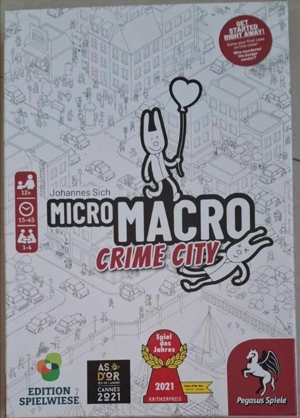 micromacro crime city bordspel, Hobby en Vrije tijd, Gezelschapsspellen | Bordspellen, Ophalen