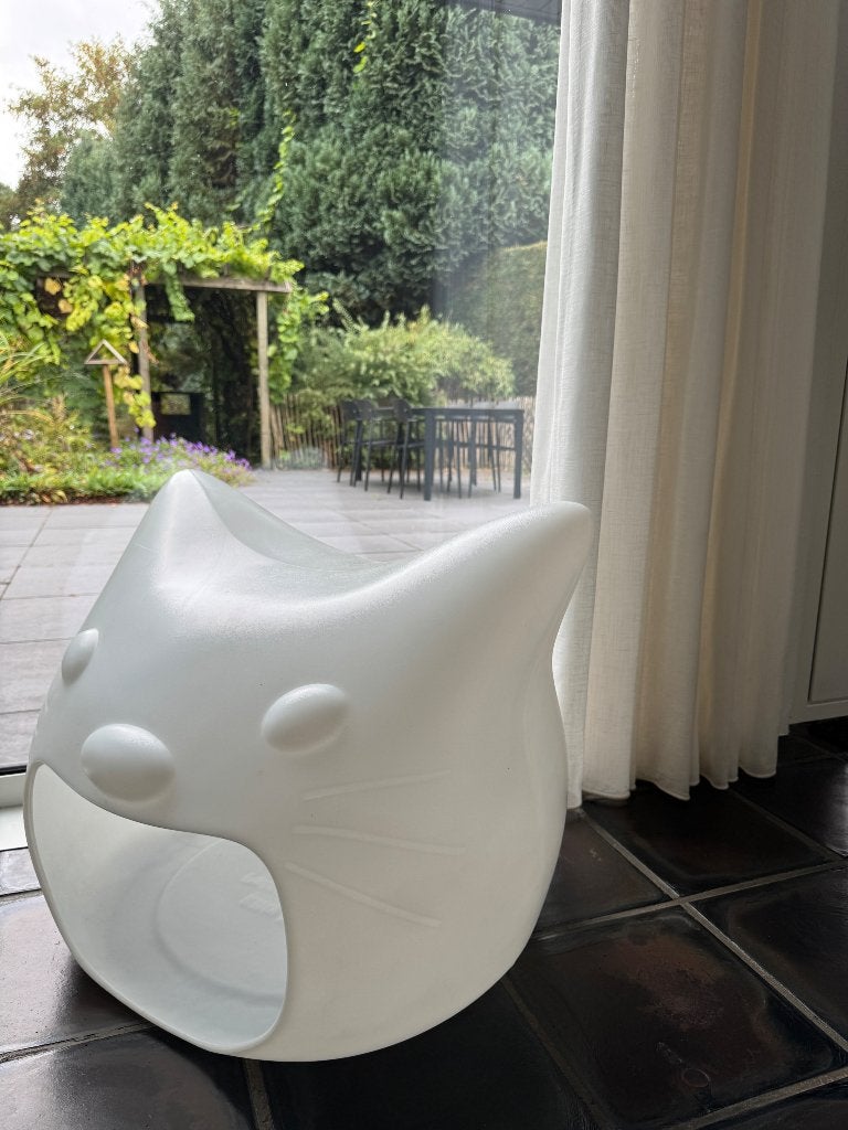 Design kattenhuisje, Animaux & Accessoires, Paniers pour chats, Enlèvement, Comme neuf, Polyester