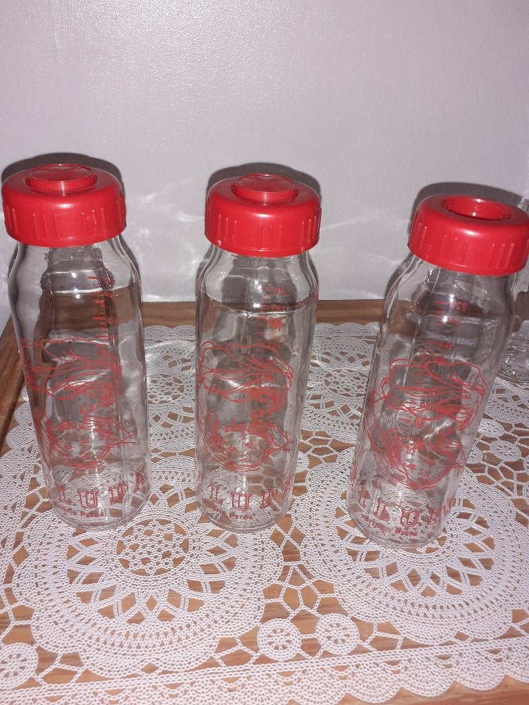 Biberons en pyrex MILUPA Vintage - année 1960-1970 (LOT), Enlèvement