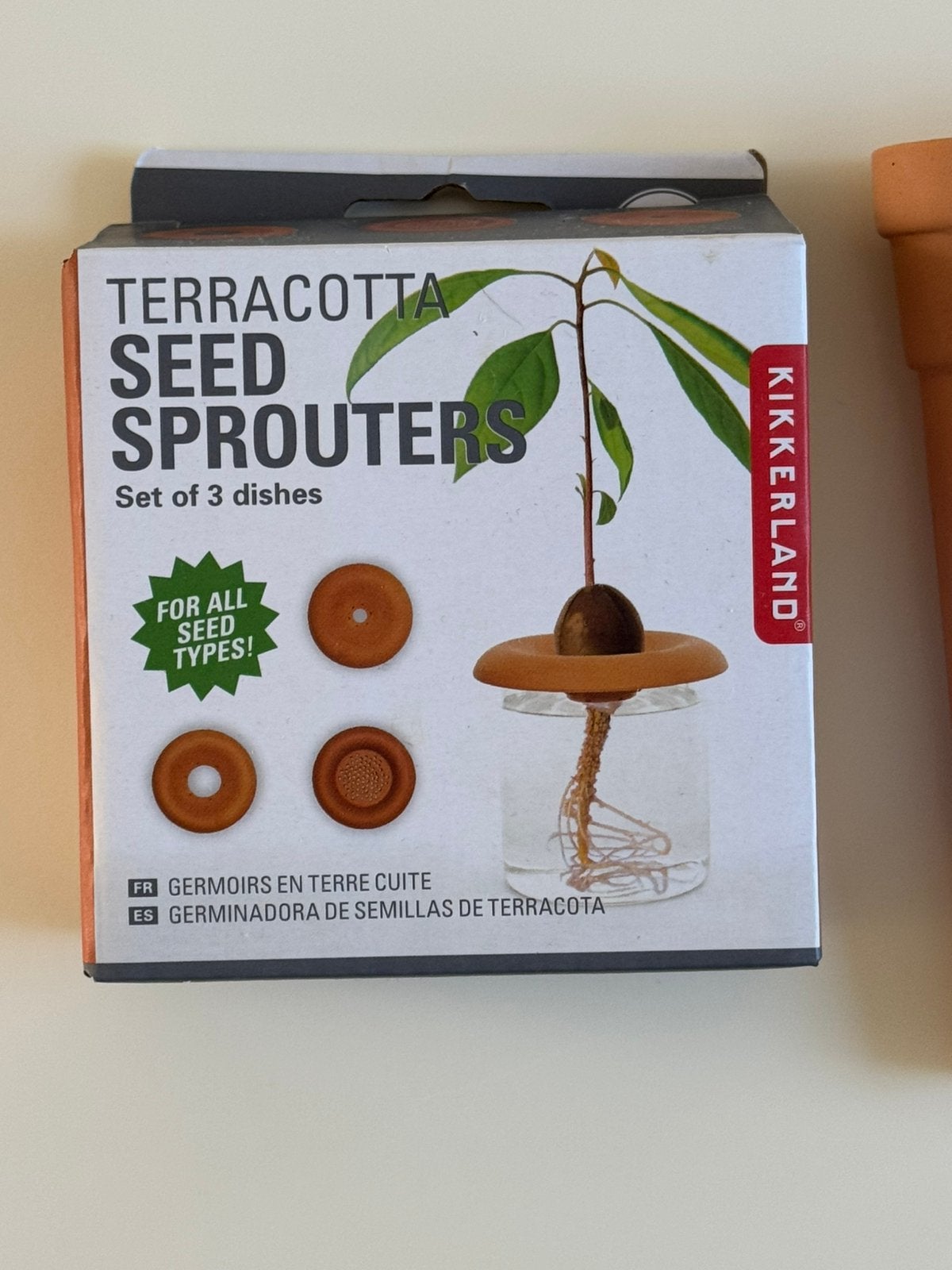 Kikkerland terracotta seed sprouters - kiemschaaltjes, Ophalen of Verzenden, Nieuw