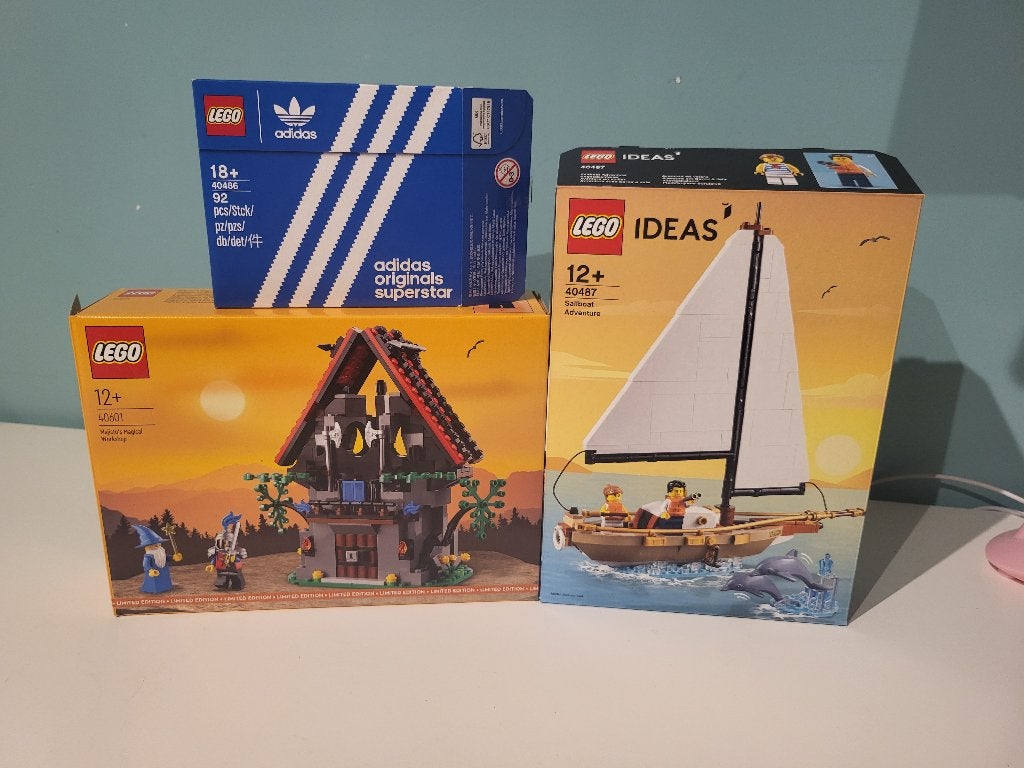 Lot de 3 sets – 40486 / 40487 / 40601 – Complets avec boîtes, Complet, Lego, Ensemble complet, Comme neuf