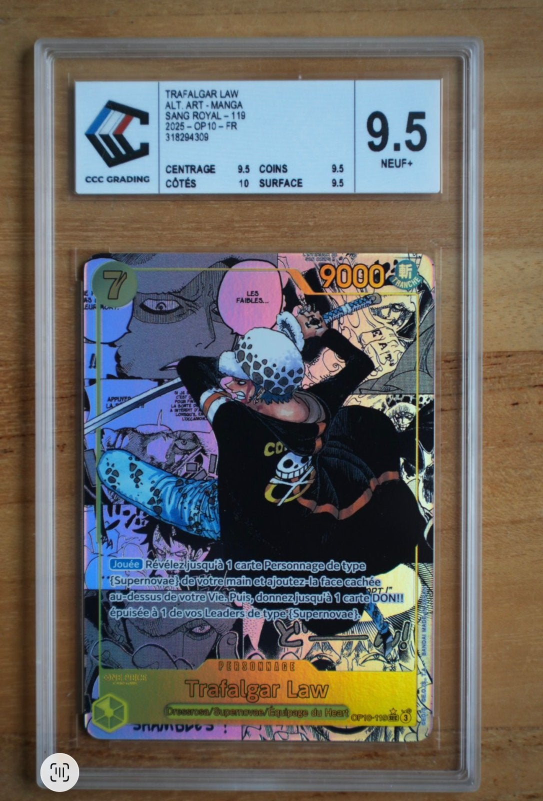 One Piece 10-119 Trafalgar Law Manga FR  CCC 9.5, Enlèvement, Neuf