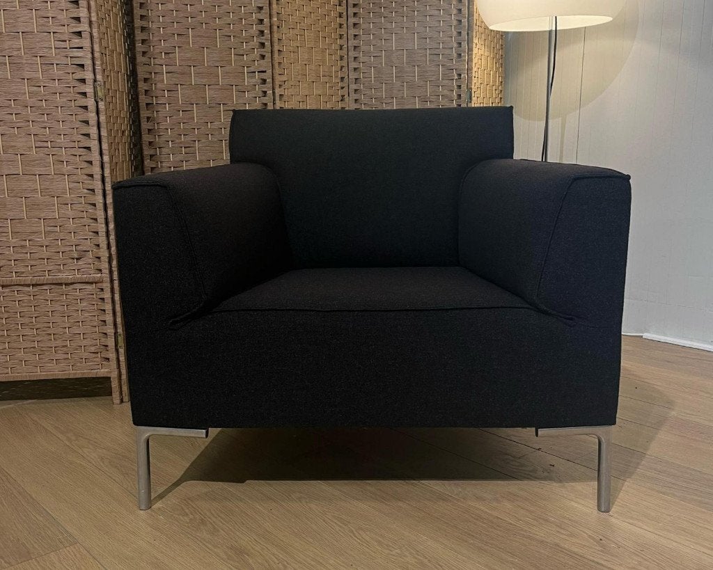 ÉTAT NEUF Design on Stock Bloq fauteuil en laine Ploeg, Maison & Meubles, Fauteuils, 75 à 100 cm, Enlèvement ou Envoi, Comme neuf