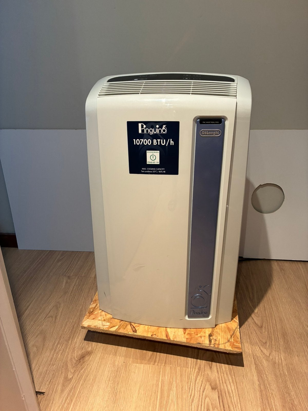 Airco Pinguino 10700BTU/H, Elektronische apparatuur, Airco's, Ophalen, 3 snelheden of meer, Zo goed als nieuw, Energieklasse A of zuiniger