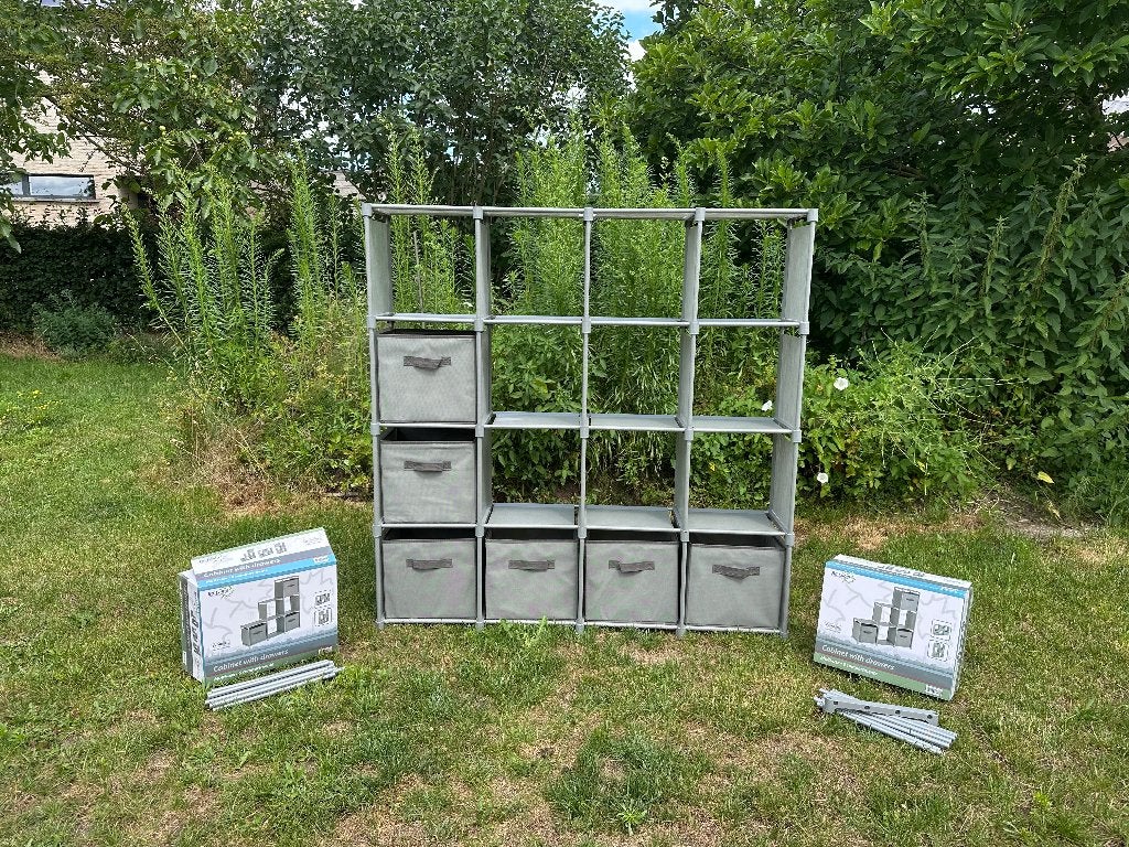 Kampeerkast met vakken en 6 boxen Bo-camp, Ophalen, Nieuw, Campingkast