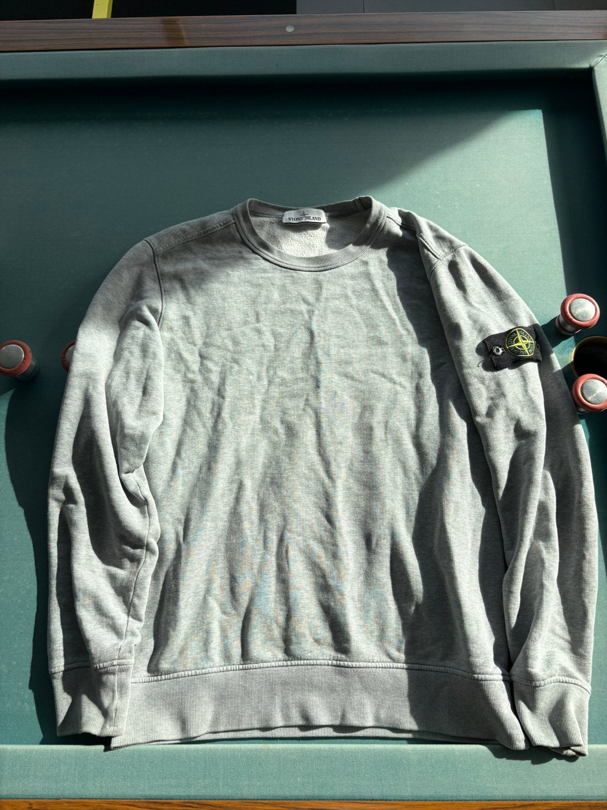 Stone island sweater, Ophalen of Verzenden, Zo goed als nieuw, Maat 48/50 (M), Grijs