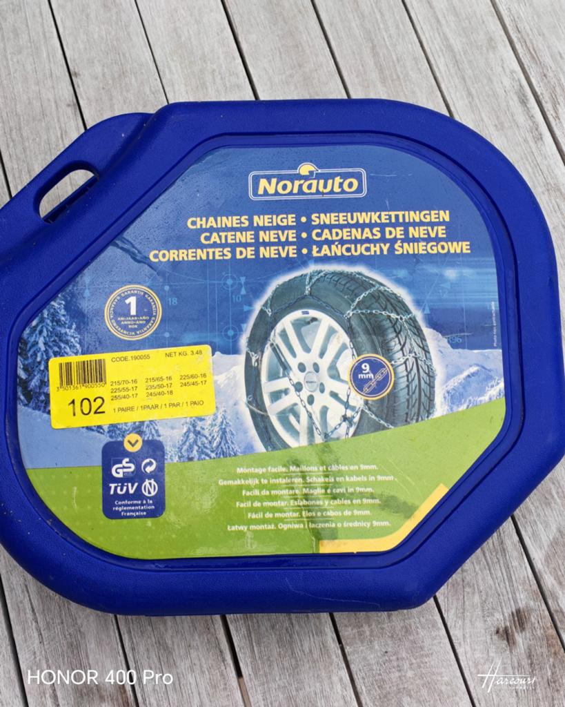 Norauto sneeuwkettingen, Ophalen
