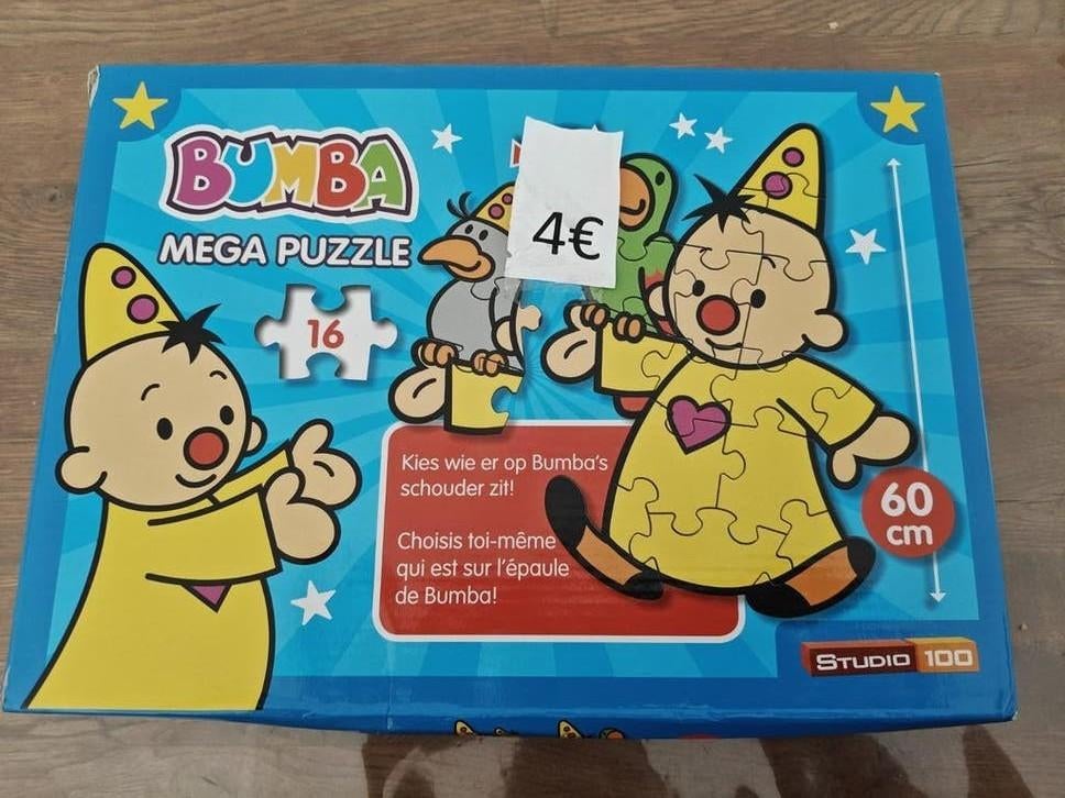Grote Bumba puzzel 16 stuks 60cm, Enlèvement