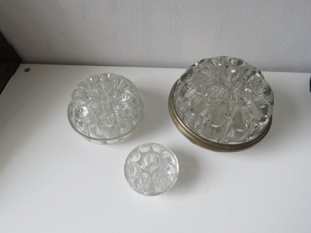 Lot de 3 bâtonnets de fleurs en cristal Pique fleurs, Enlèvement ou Envoi
