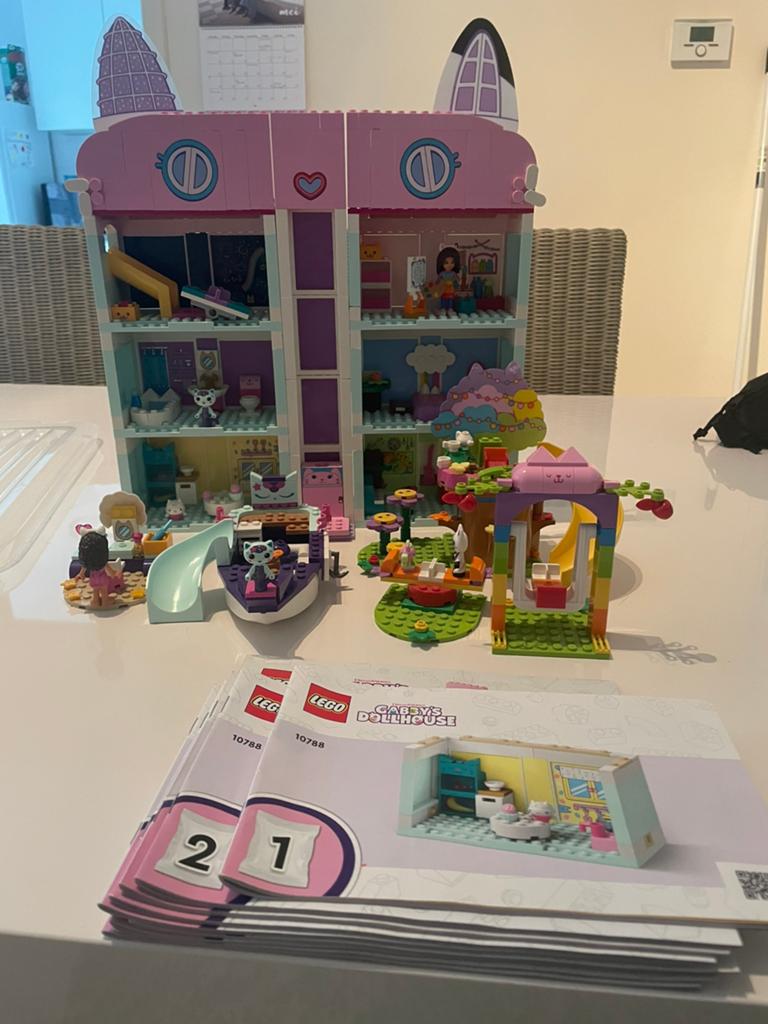 3 lego sets Gabby’s poppenhuis, Ophalen, Zo goed als nieuw, Lego