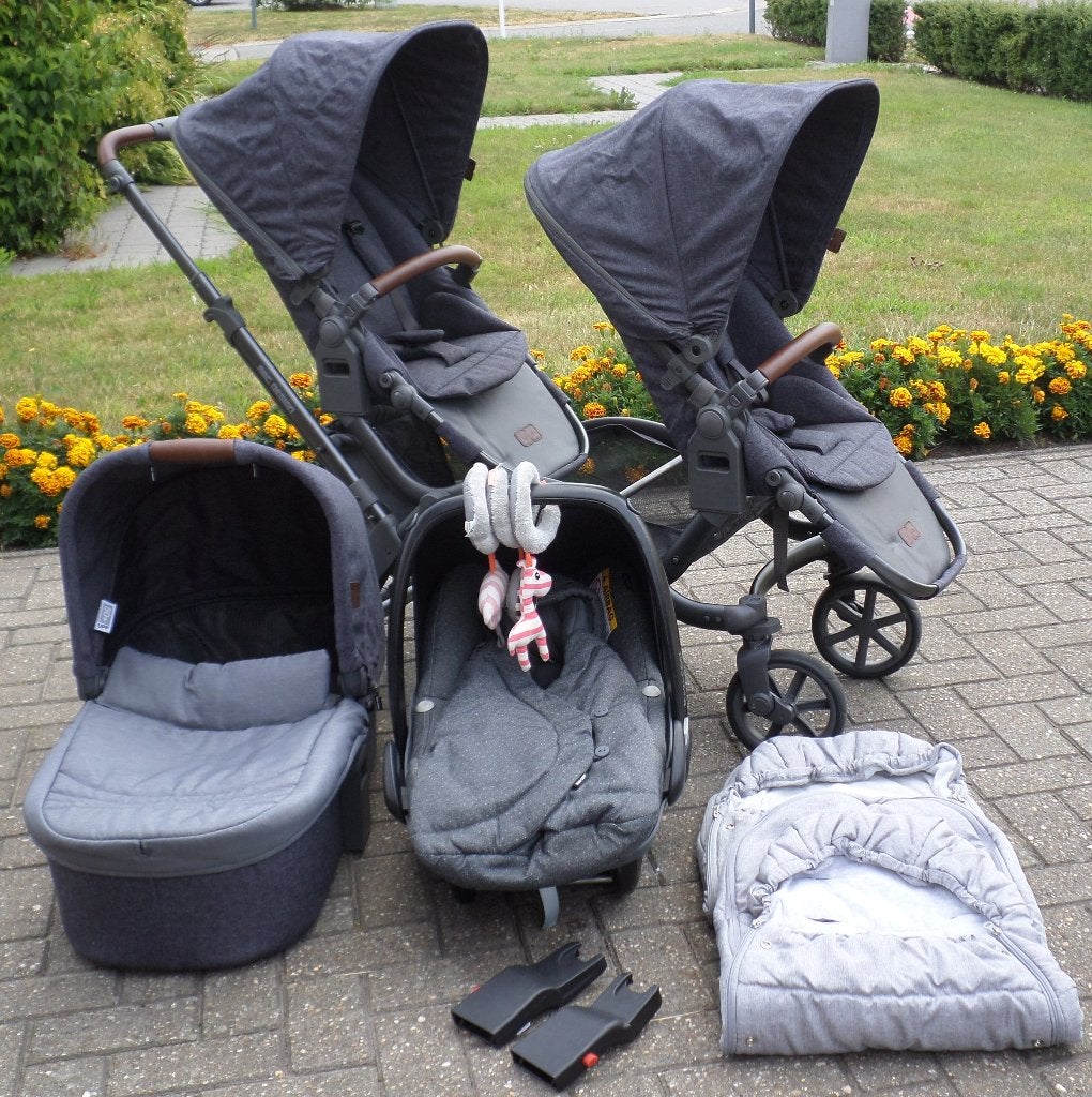 Dubbele Buggy ABC Design Zoom, Enlèvement, Comme neuf, Maxi-Cosi, Protection de pluie