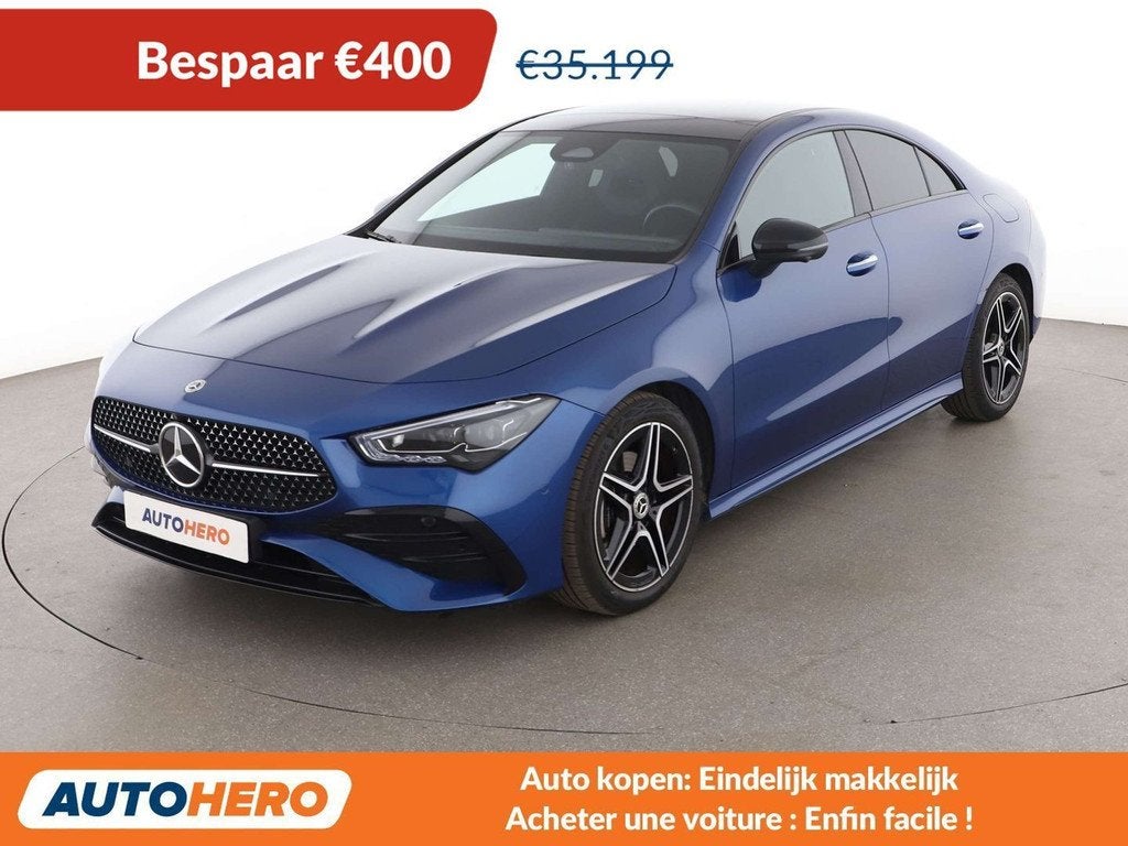 Mercedes-Benz CLA-Klasse 180 CLA 180 Mild-Hybrid AMG Line, Auto's, Zwart, 1332 cc, BTW verrekenbaar, https://public.car-pass.be/vhr/26499277-60f1-4145-9174-65b75768a45d