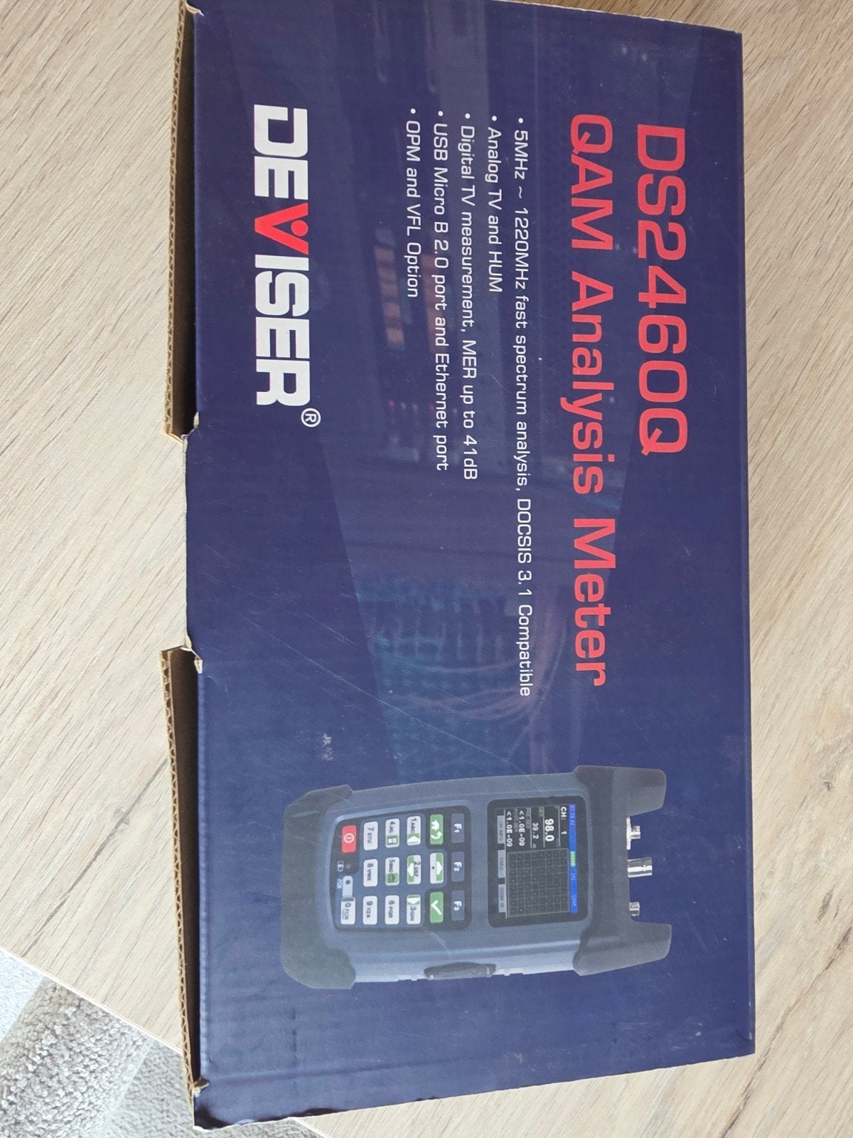 Splinternieuwe Deviser DS2460Q T1 QAM Analysator / Coax Mete, Enlèvement, Neuf, Moins de 30 canaux, Portable