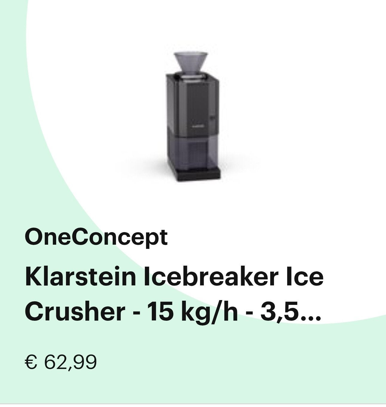 Ijscrusher, Enlèvement