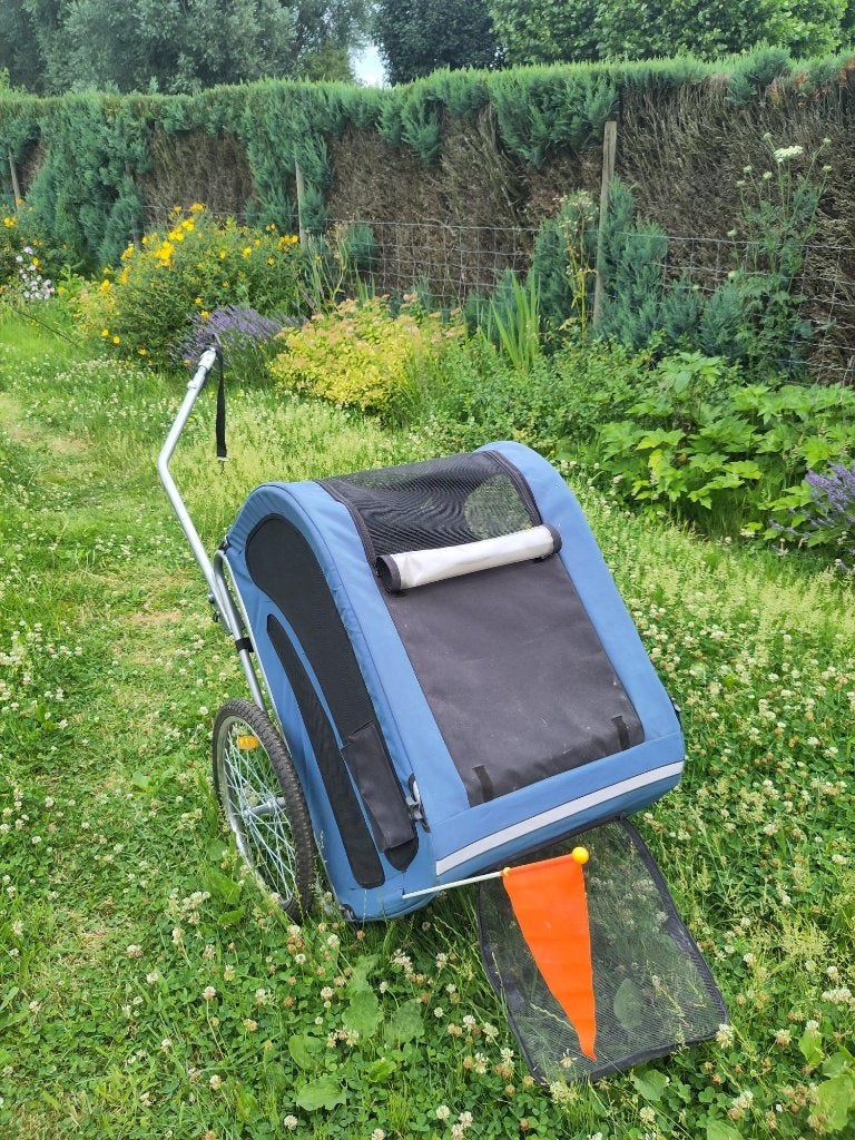 Fietskar voor hond, Fietsen en Brommers, Fietsaccessoires | Aanhangwagens en Karren, Ophalen, Gebruikt, Hondenkar, 20 tot 40 kg