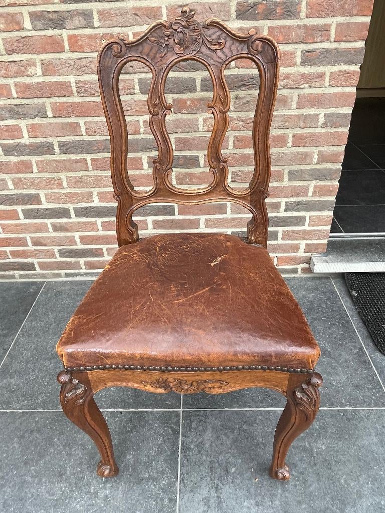 Stoel, Antiek, Brun, Enlèvement, Utilisé