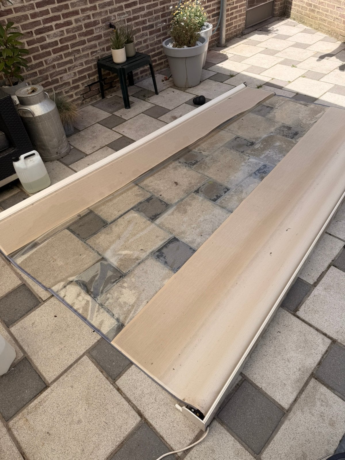 2 screens met somfy motor, Jardin & Terrasse, Pavé & Dalles, Enlèvement, Comme neuf