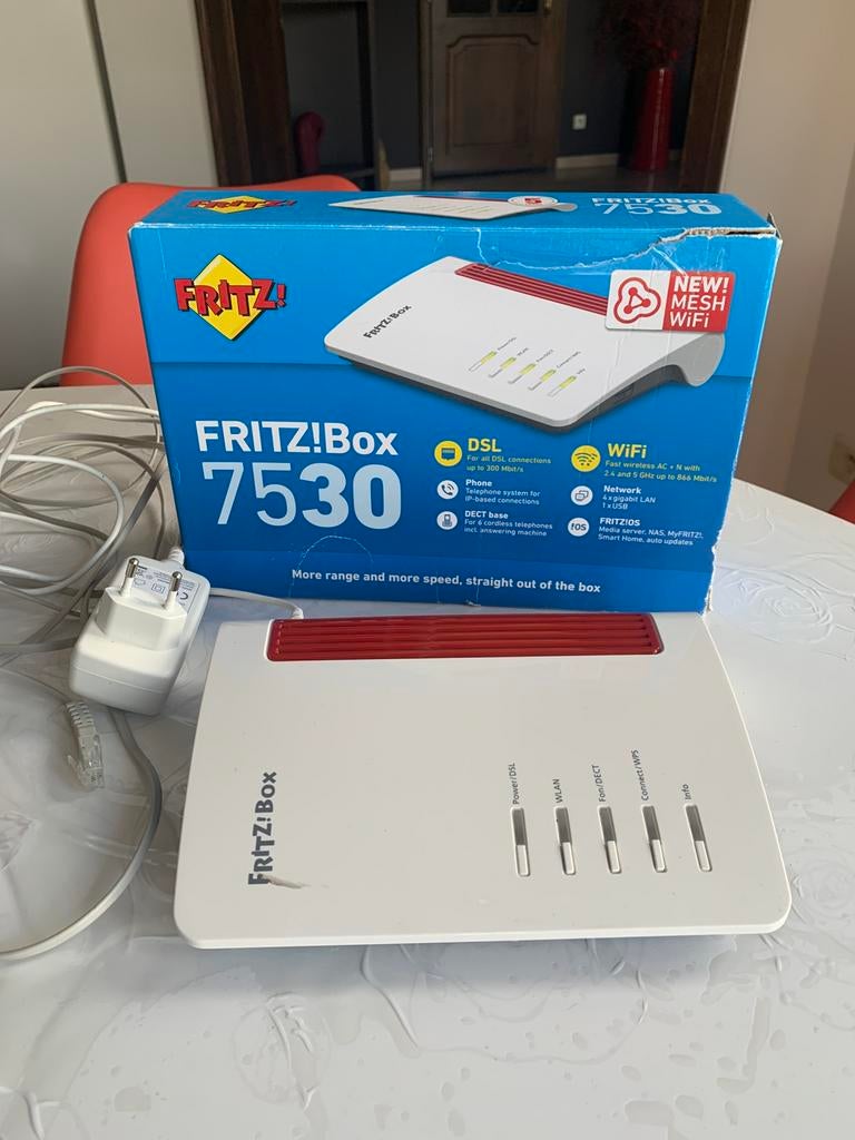Fritz!box 7530, Enlèvement ou Envoi, Utilisé, Routeur