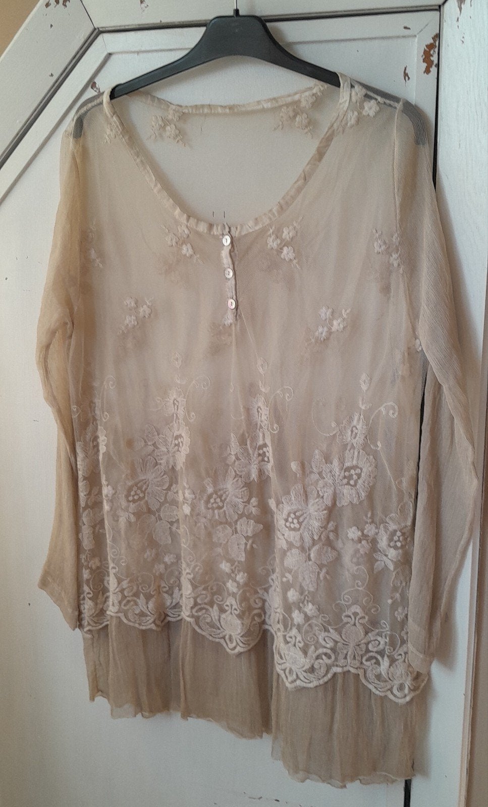 Prachtige tuniek large made in Italy., Enlèvement ou Envoi, Comme neuf, Taille 42/44 (L)