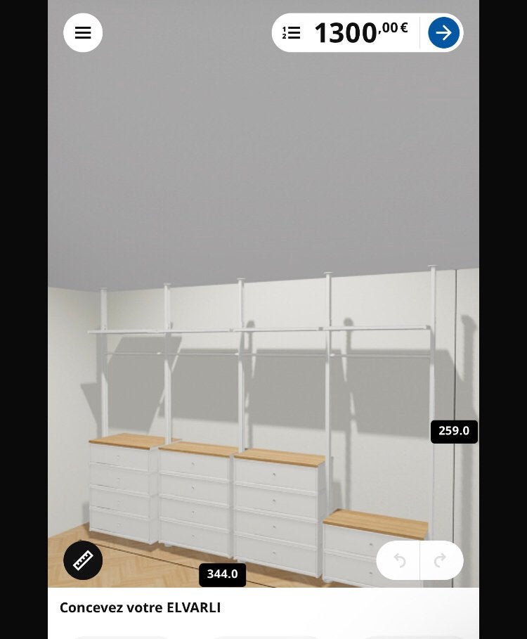 Ikea elvarli garde robe, Maison & Meubles, Enlèvement, Comme neuf