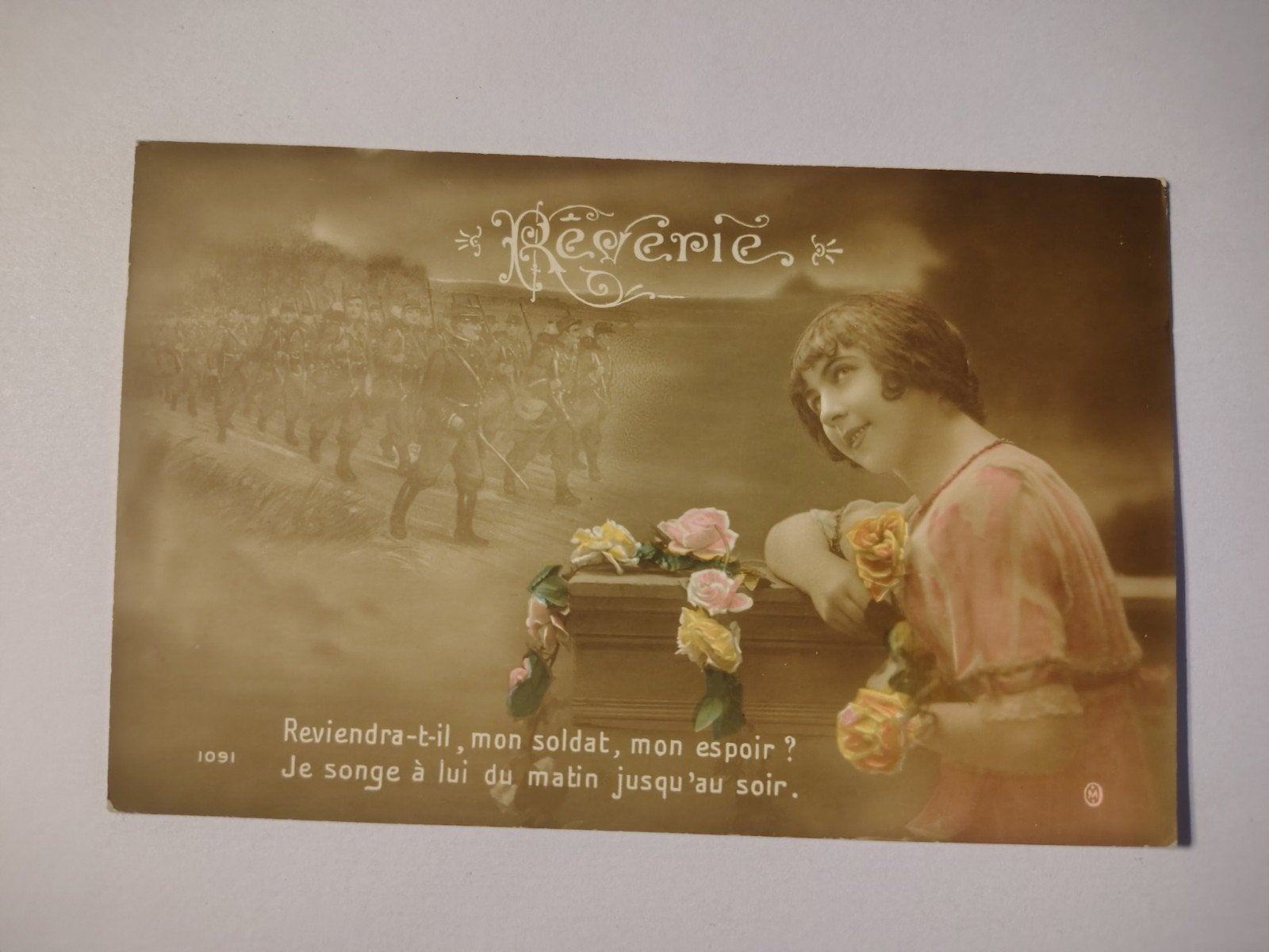 Militaire postkaart, Ophalen of Verzenden
