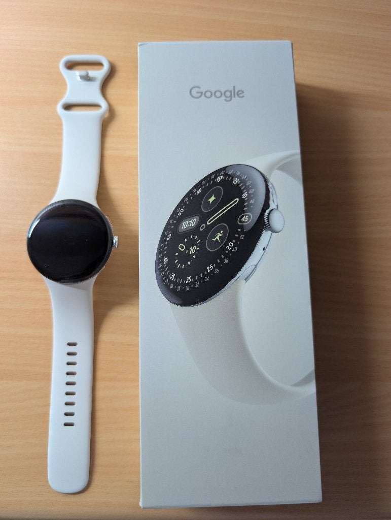 Google Pixel watch 4 45mm, Neuf, Étanche, Google, Gris