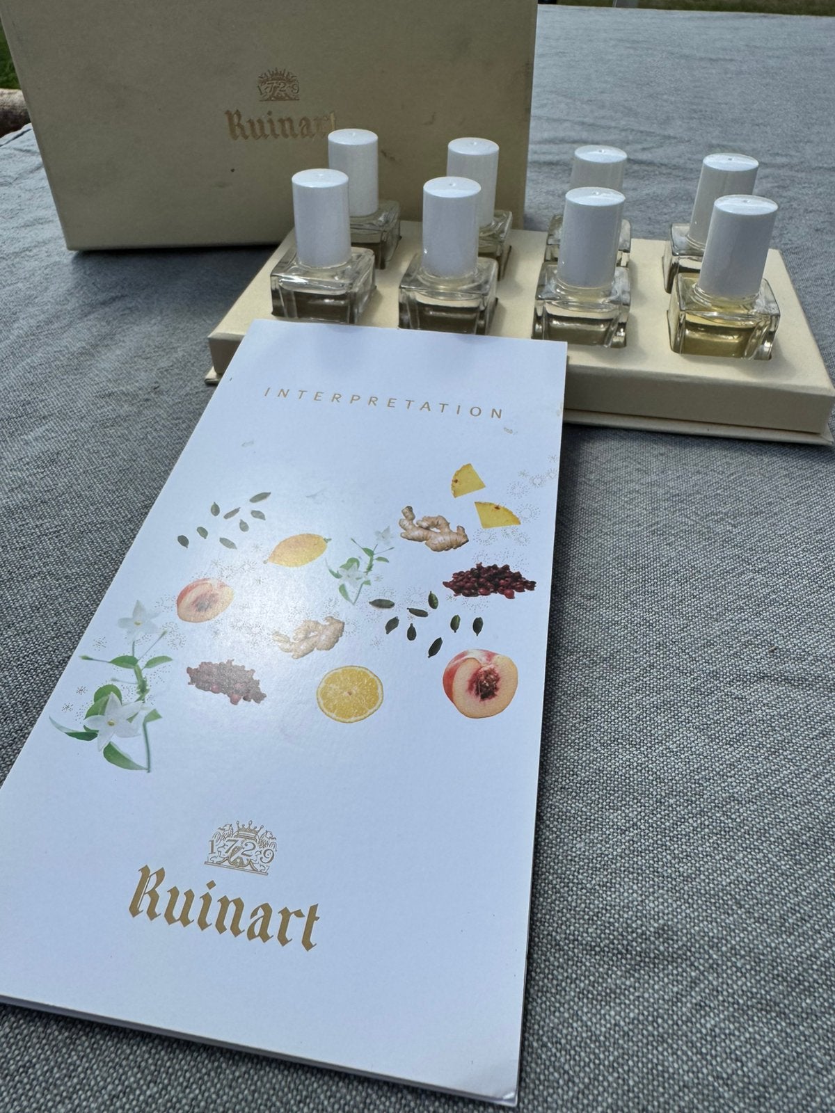 Ruinart vintage aroma set, Ophalen, Zo goed als nieuw