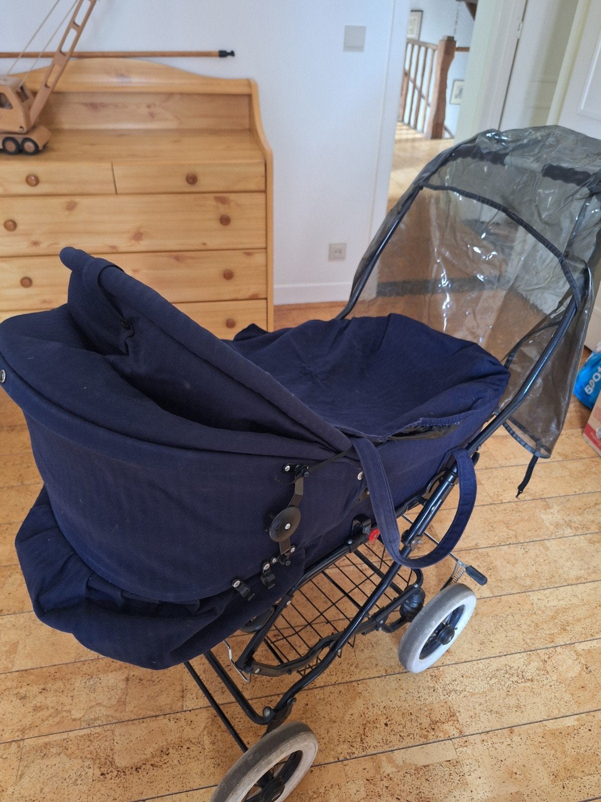 kinderwagen plus buggy blauw, Ophalen, Gebruikt, Kinderwagen, Overige merken