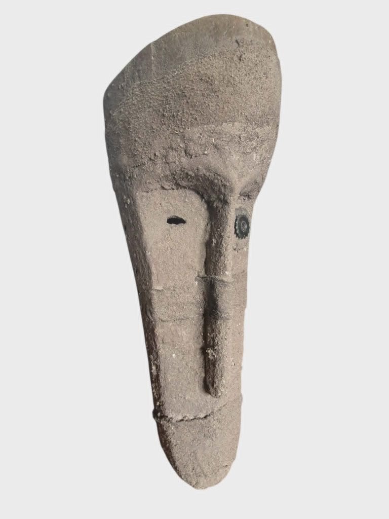 Masque en bois de l'artiste GDM 55 cm de haut, Enlèvement, Bois, Masque