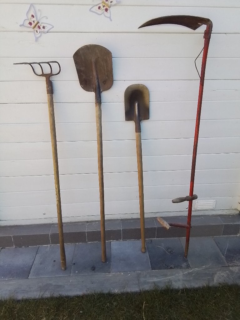 Outils de jardinage en matériau solide, Jardin & Terrasse, Outils à main, Enlèvement, Utilisé