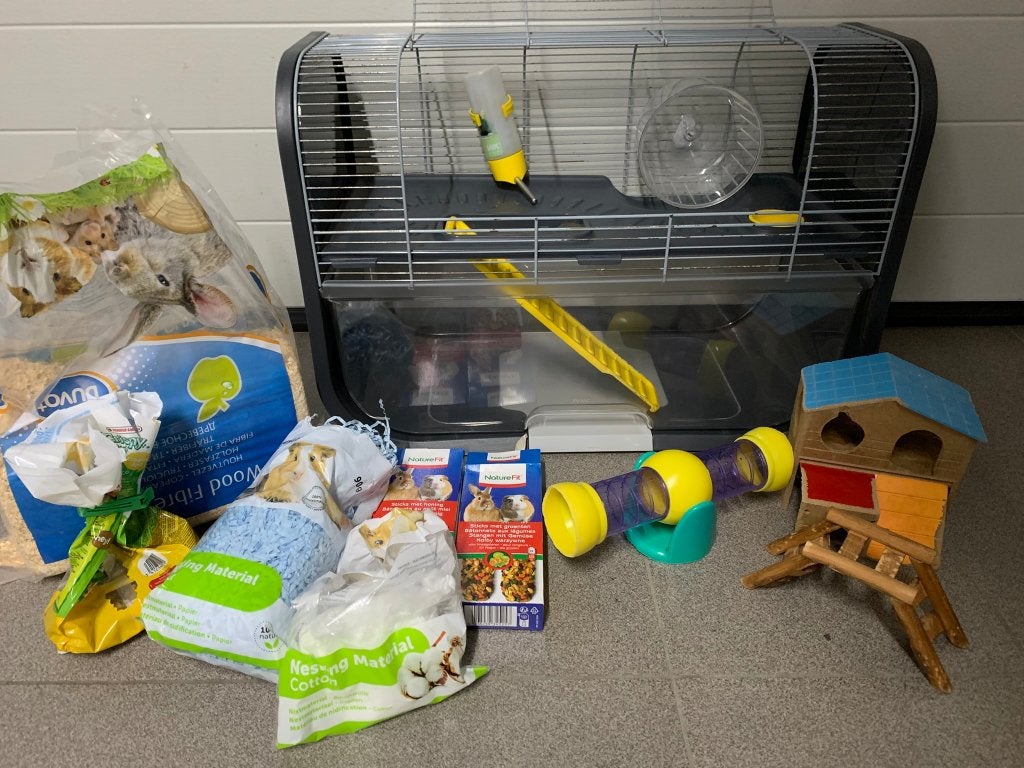 Mooie Knaaidierkooi Hamster Savic Geneve met extras, Dieren en Toebehoren, Ophalen of Verzenden, Gebruikt, Kooi, Hamster