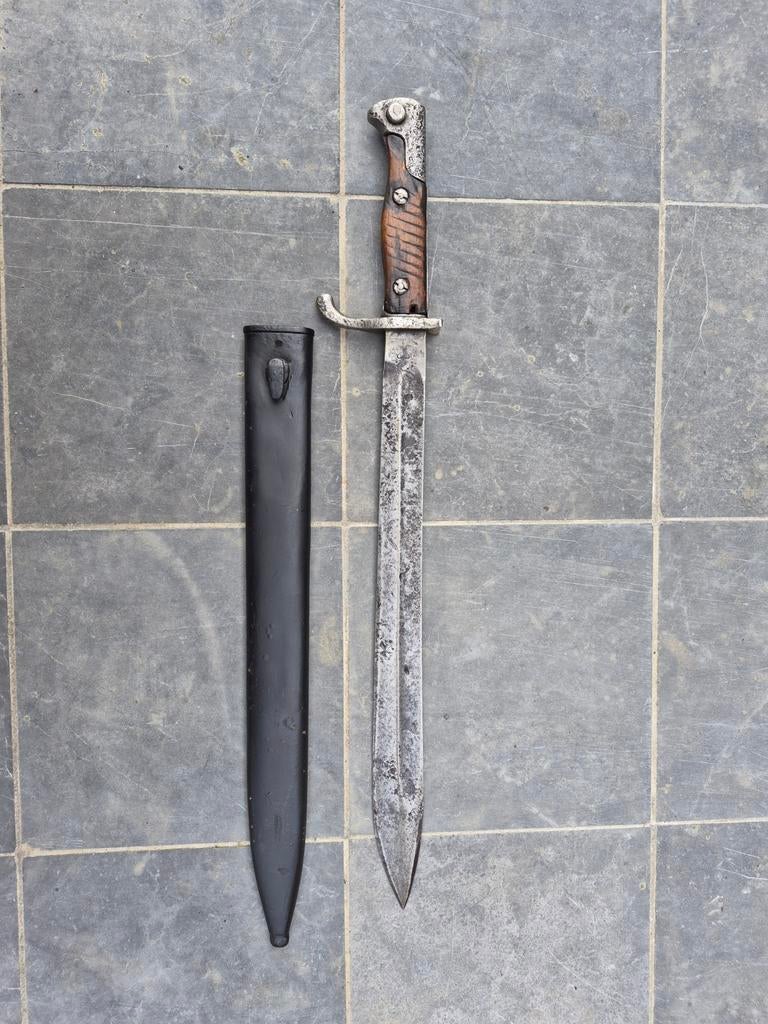 WO1 Duitse butcher bajonet 1915 Erfurt, Verzamelen, Militaria | Tweede Wereldoorlog, Ophalen