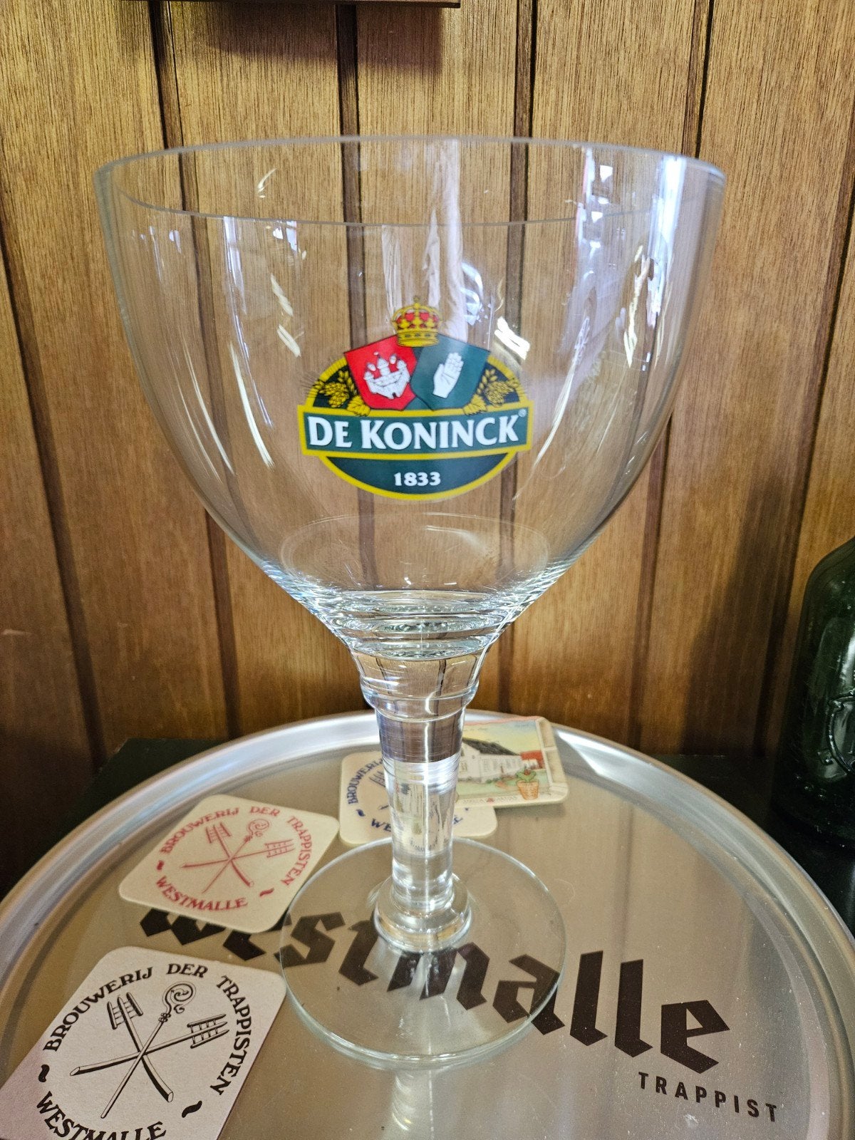 De Koninck 3 liter glas, Verzamelen, Biermerken, Ophalen, De Koninck