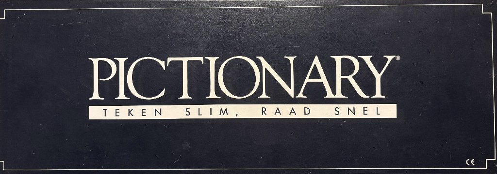 Pictionary, Hobby en Vrije tijd, Drie of vier spelers, Ophalen of Verzenden, Zo goed als nieuw