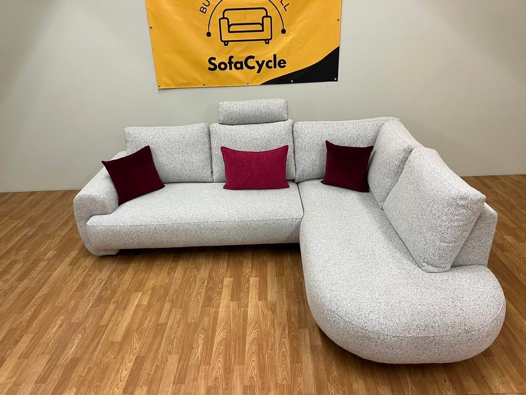 Nieuwe Bouclé Hoekzetel - SofaCycle - Levering, Ophalen of Verzenden, Zo goed als nieuw, Stof