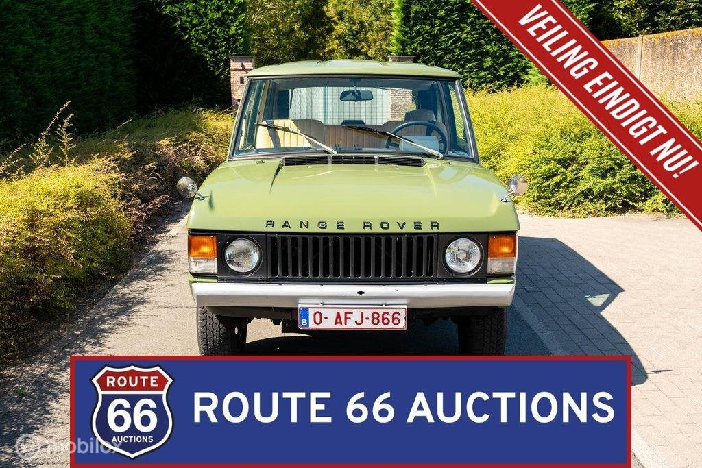 Land Rover Range Rover Classic | 1975 | Route 66 Auctions, Auto's, Land Rover, Zwart, Bedrijf, Handgeschakeld