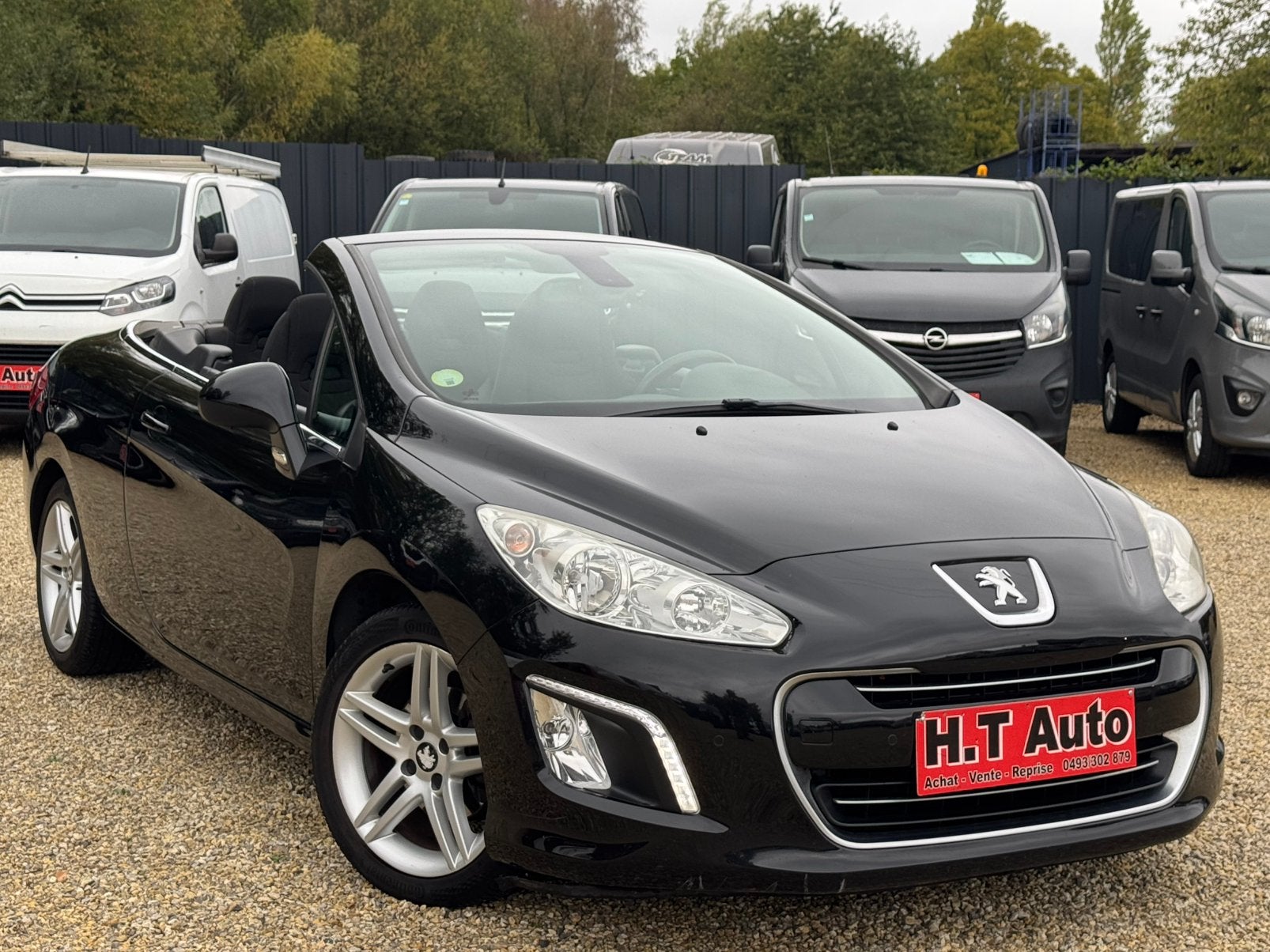 Peugeot 308 CC 1.6 e-HDI/Nieuwstaat/Airco/Complete notebook, Auto's, Voorwielaandrijving, Stof, 4 cilinders, Cabriolet