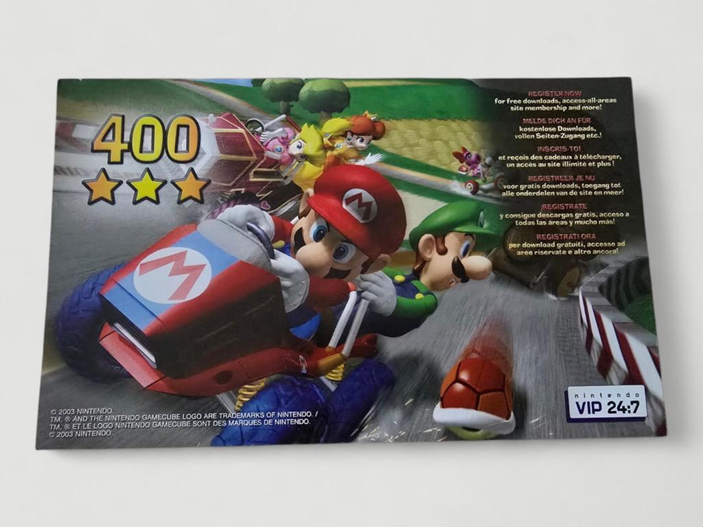 Carte / Flyer Nintendo VIP 24:7 – Mario Kart Double Dash – G, Consoles de jeu & Jeux vidéo, Jeux | Nintendo GameCube, Enlèvement ou Envoi