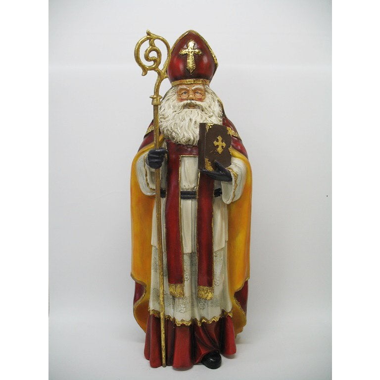 Sinterklaasbeeld met staf — Sint - hoogte 70 cm