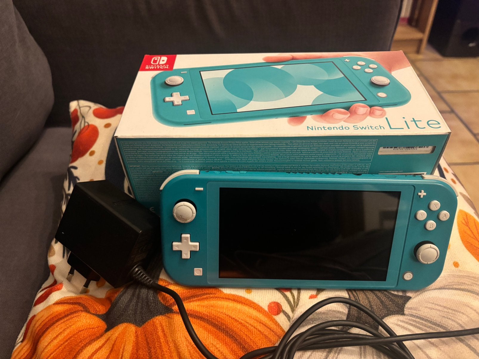 Nintendo Switch Lite turquoise + boîte + chargeur, Consoles de jeu & Jeux vidéo, Enlèvement, Turquoise, Utilisé