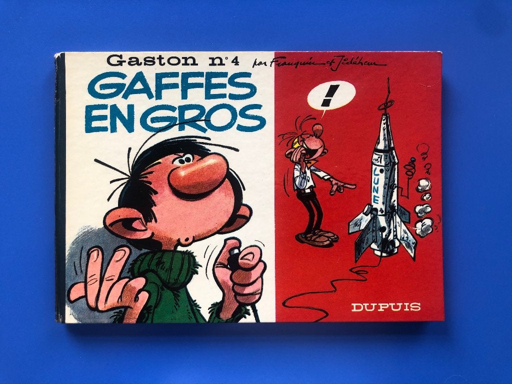 EO 1965 Gaston 4 Gaffes en gros - Franquin et Jidéhem (1), Boeken, Stripverhalen, Gelezen, Eén stripboek, Ophalen