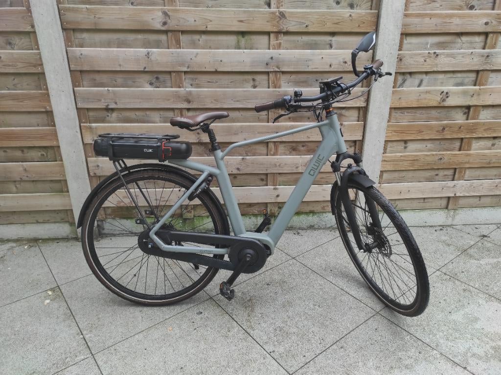 Elektrische herenfiets Qwic, Fietsen en Brommers, Elektrische fietsen, Ophalen, Qwic, Gebruikt, 51 tot 55 cm