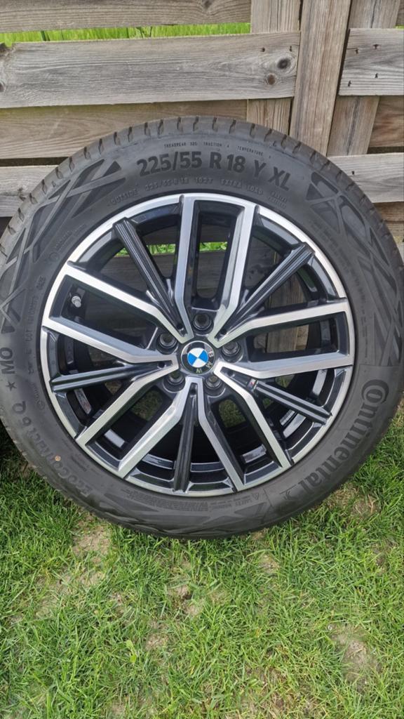 BMW x1 origineel wielen met zomerbanden., Autos : Pièces & Accessoires, Pneus & Jantes, Enlèvement, Pneus été, Jante(s)