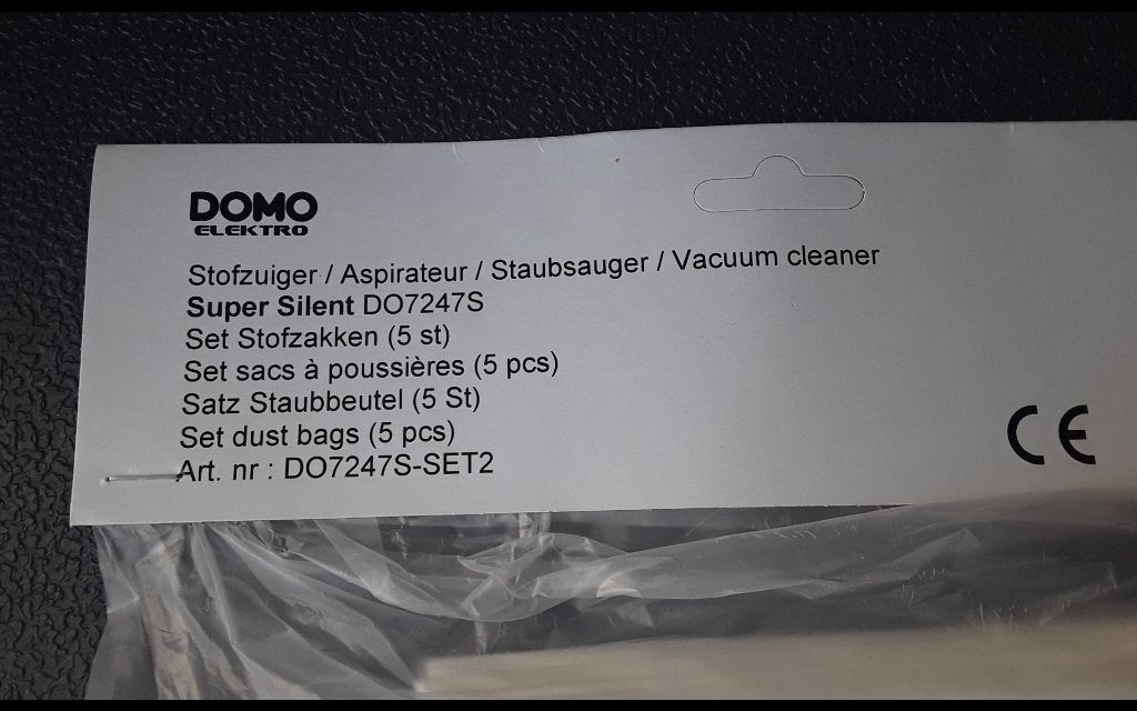 8 Domo Stofzuigerzakken DO7247S, Ophalen of Verzenden, Nieuw