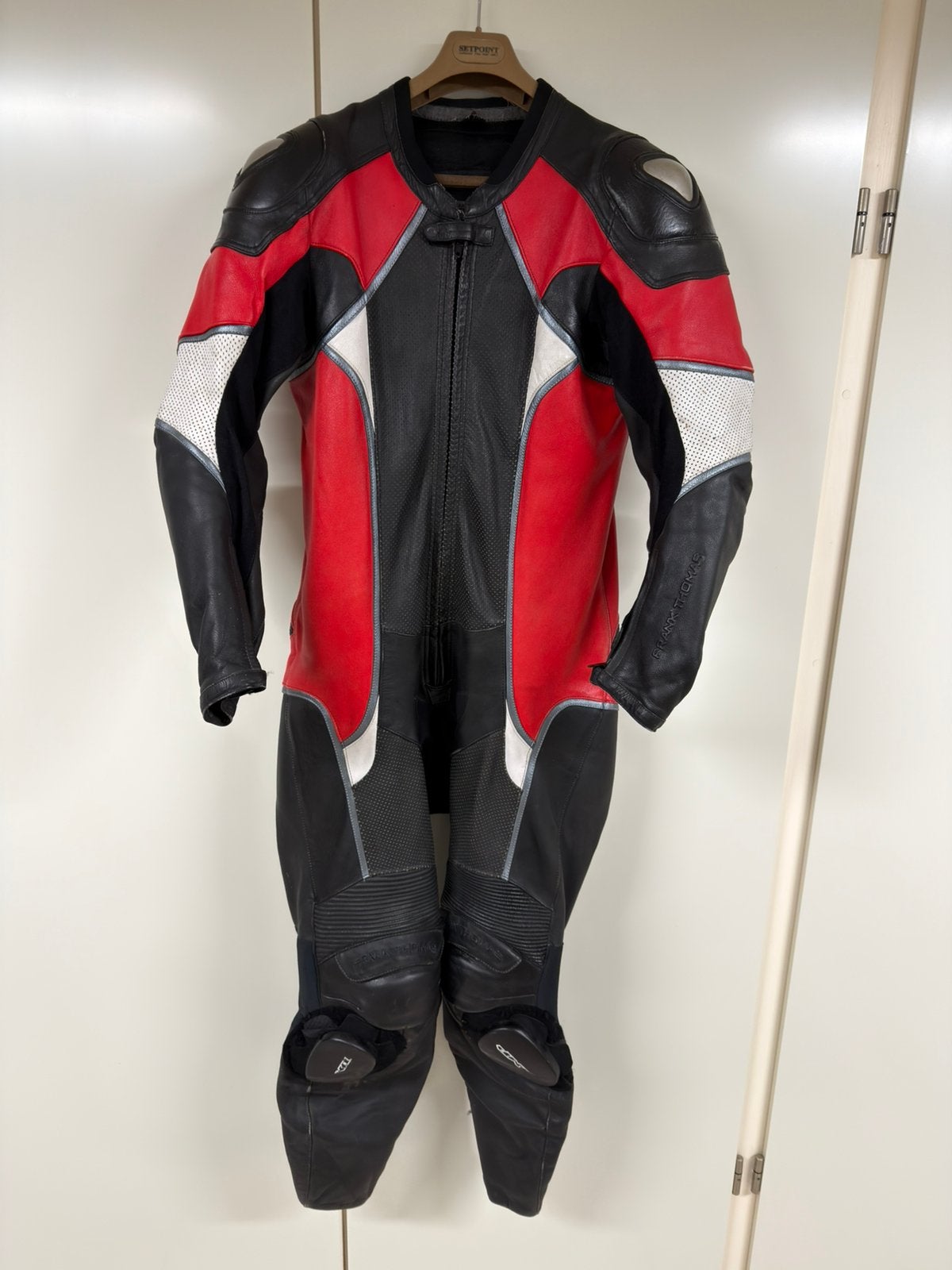 Motorpak eendelig leder maat 54, Motoren, Ophalen of Verzenden, Tweedehands, Heren, Overall