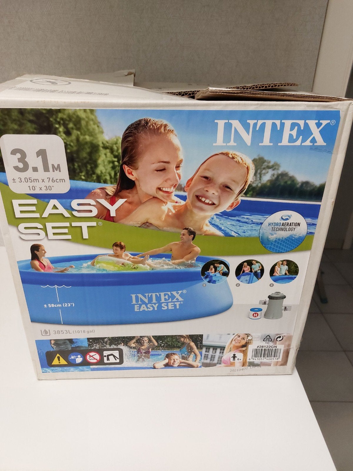 Intex filter, Ophalen