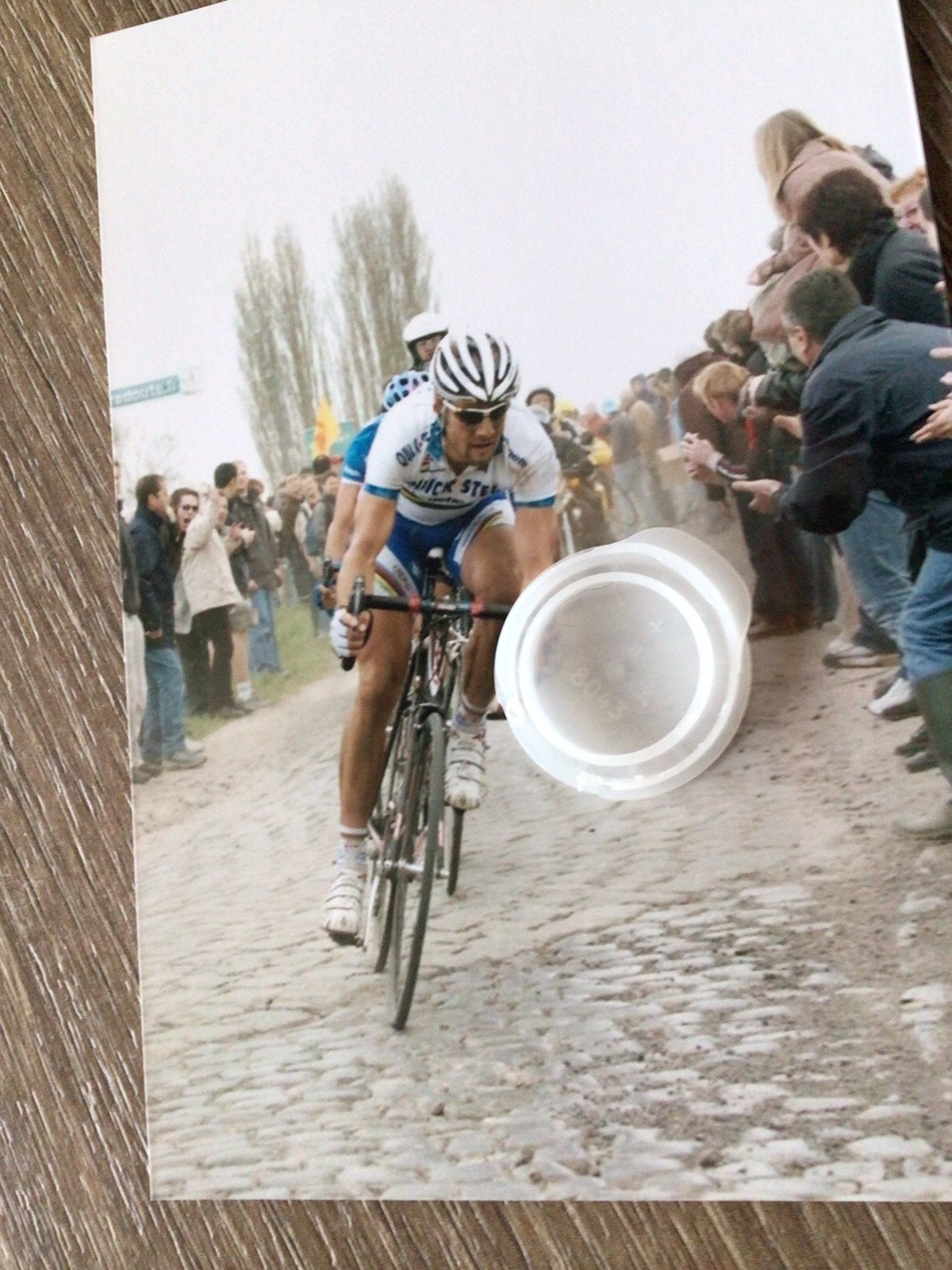 Wielerfoto tom boonen, Ophalen of Verzenden, Zo goed als nieuw