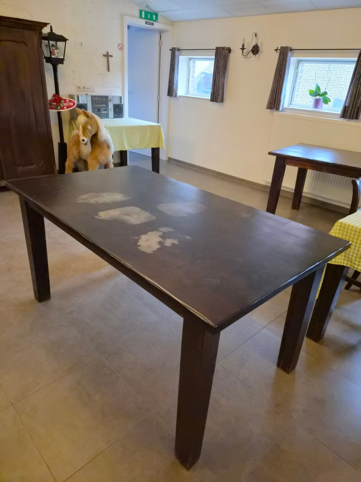 tafel, Ophalen